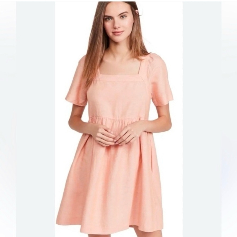 Madewell Annie Linen Dress with pockets